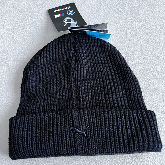 NWT - Puma x BMW Unisex Classic Cuff Beanie - Picture 4 of 8